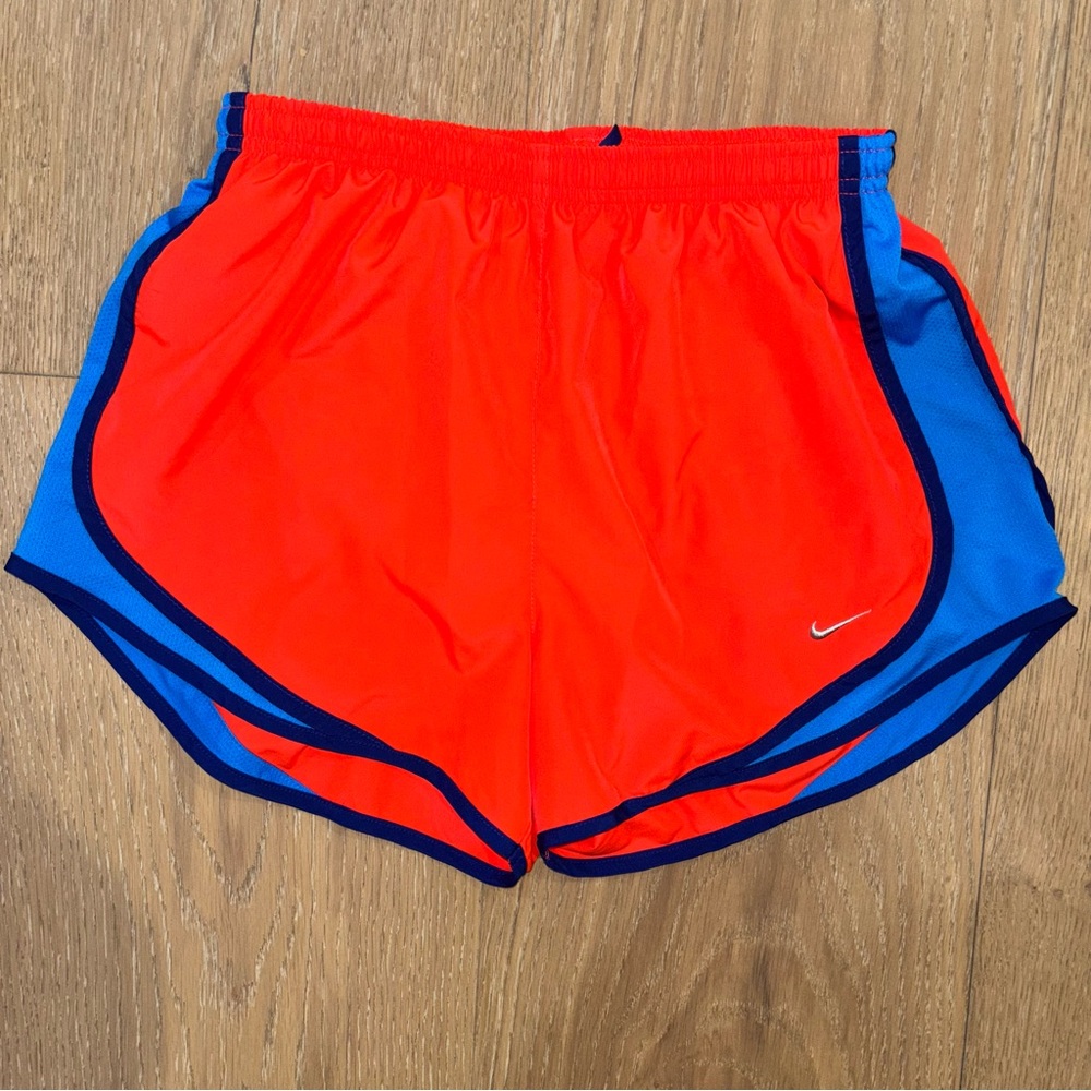 Nike Orange & Blue Athletic Shorts Size M
